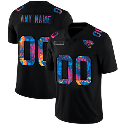 Custom J.Jaguars Multi-Color Black 2020 Crucial Catch Vapor Untouchable Limited Jersey Stitched American Football Jerseys