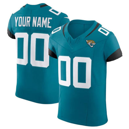 Custom J.Jaguars Teal Royal Scarlet Vapor F.U.S.E. Elite  Jersey Stitched American Football Jerseys