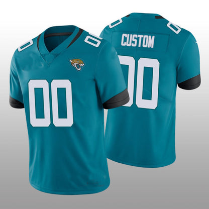 Custom J.Jaguars 2022 London Games Teal Vapor Limited Jersey Stitched American Football Jerseys