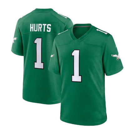 Philadelphia Eagles #1 Jalen Hurts Alternate Game Player Jersey - Kelly Green Stitched American Football Jerseys