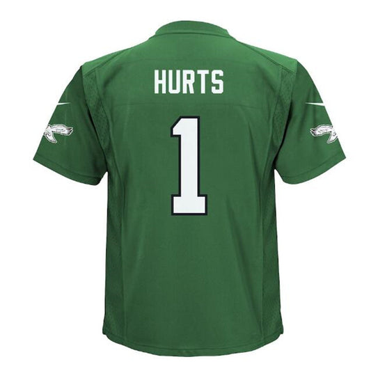 Philadelphia Eagles #1 Jalen Hurts Infant Alternate Game Jersey - Kelly Green Stitched American Football Jerseys