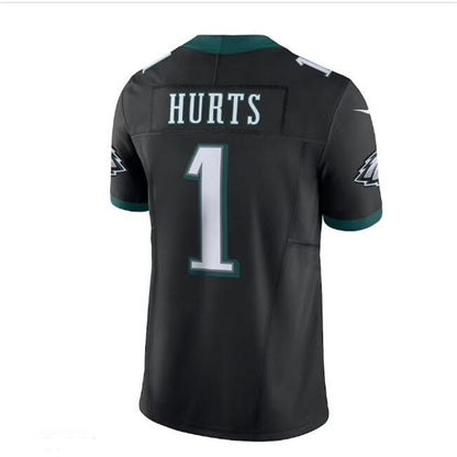 Philadelphia Eagles #1 Jalen Hurts Vapor F.U.S.E. Limited Jersey - Black Stitched American Football Jerseys