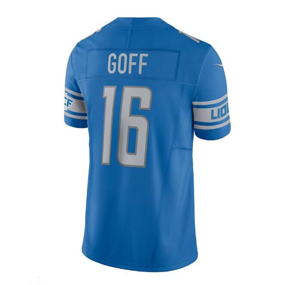 Detroit Lions #16 Jared Goff Vapor F.U.S.E. Limited Jersey - Blue Stitched American Football Jerseys