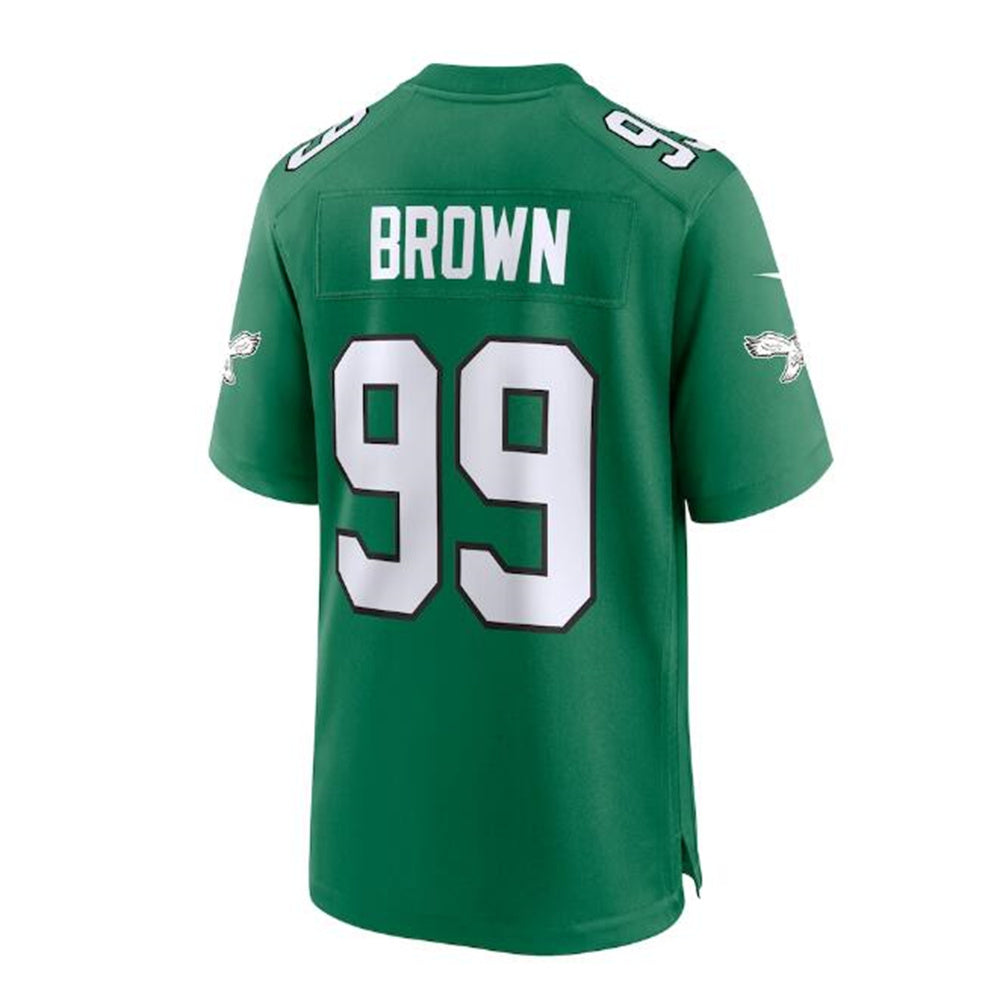 Philadelphia Eagles #99 Jerome Brown Alternate Game Jersey - Kelly Green Stitched American Football Jerseys