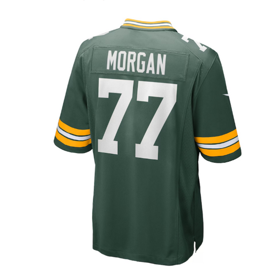 Green Bay PackersPackers #77 Jordan Morgan 2024 Draft First Round Pick Player Game Jersey - Green American Football Jerseys