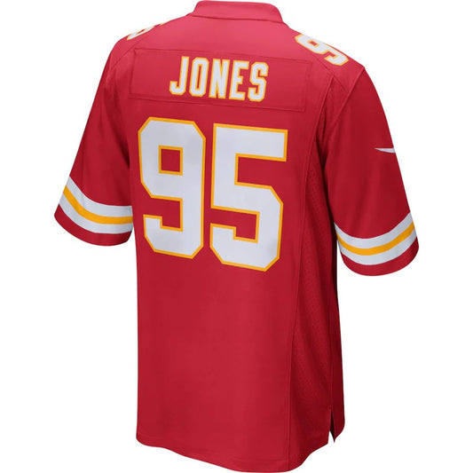 Kansas CityChiefs #95 Chris Jones Red Player Game Jersey Stitched American Football Jerseys