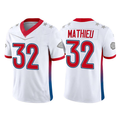 Kansas CityChiefs #32 Tyrann Mathieu 2022 White Pro Bowl Stitched Jersey American Football Jerseys