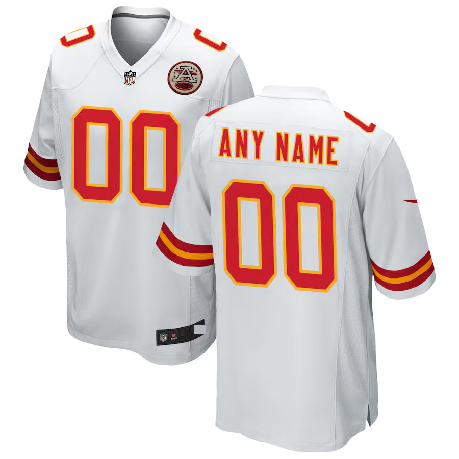 Kansas City Chiefs Custom Jersey - White