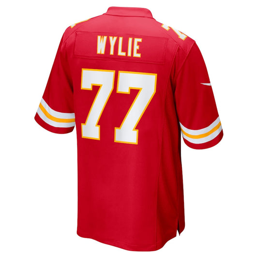 Kansas CityChiefs #77 Andrew Wylie Red Game Jersey Stitched American Football Jerseys