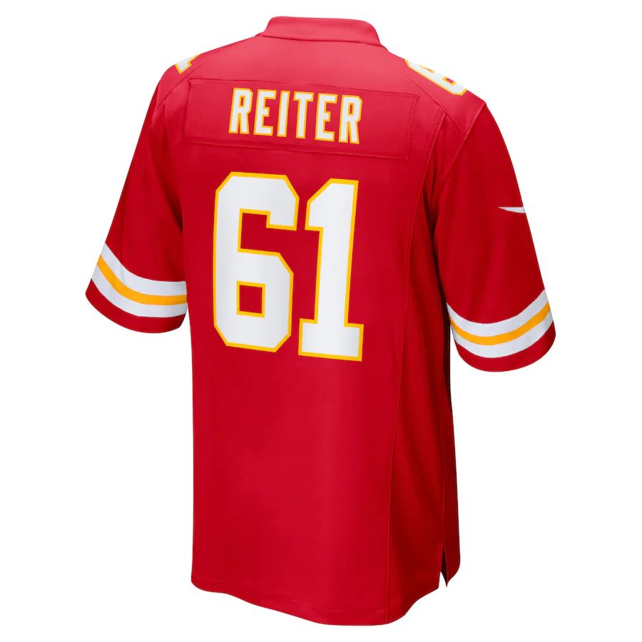 Kansas CityChiefs #61 Austin Reiter Red Game Player Jersey Stitched American Football Jerseys