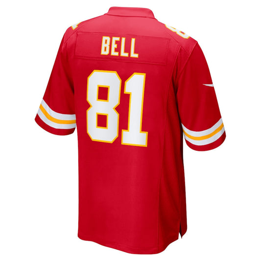 Kansas CityChiefs #81 Blake Bell Red Game Player Jersey Stitched American Football Jerseys