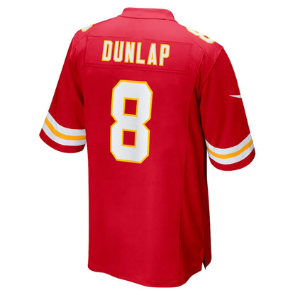 Kansas CityChiefs #8 Carlos Dunlap Red Home Game Player Jersey Stitched American Football Jerseys