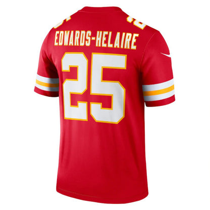 Kansas CityChiefs #25 Clyde Edwards-Helaire Red Legend Jersey Stitched American Football Jerseys