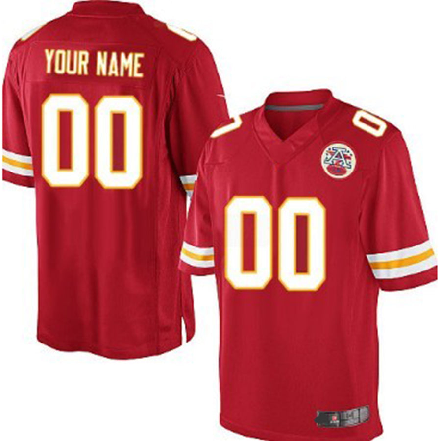 Custom  Kansas CityChiefs  Red Game Jersey American Stitched Jersey Football Jerseys