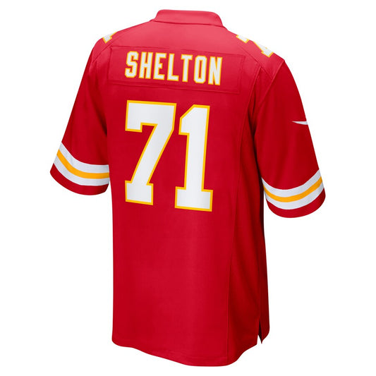 Kansas CityChiefs #71 Danny Shelton Red Game Player Jersey Stitched American Football Jerseys