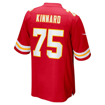 Kansas CityChiefs #75 Darian Kinnard Red Game Player Jersey Stitched American Football Jerseys