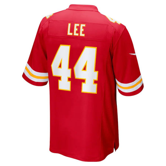 Kansas CityChiefs #44 Elijah Lee Red Game Player Jersey Stitched American Football Jerseys