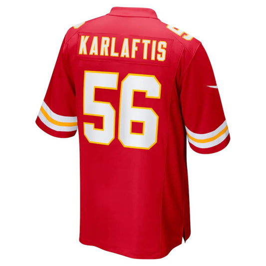 Kansas CityChiefs #56 George Karlaftis Red 2022 Draft First Round Pick Player Game Jersey Stitched American Football Jerseys