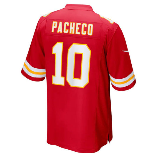 Kansas CityChiefs #10 Isiah Pacheco Red Game Player Jersey Stitched American Football Jerseys