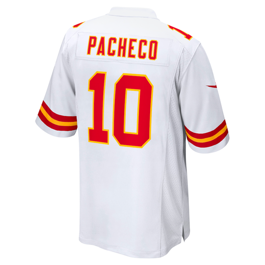 Kansas CityChiefs #10 Isiah Pacheco White Away Game Player Jersey Stitched American Football Jerseys