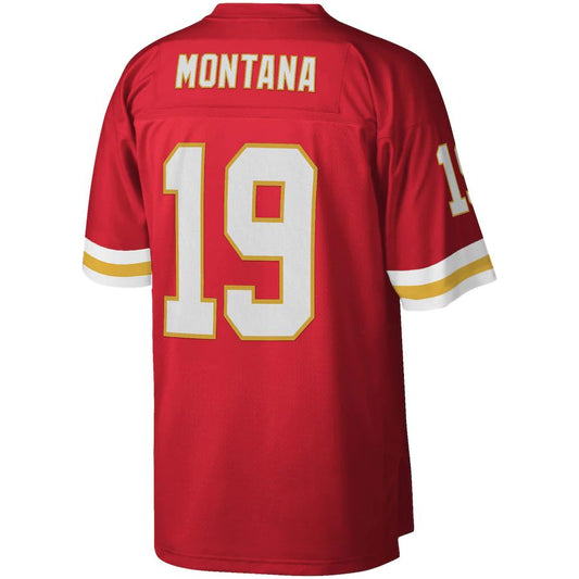 Kansas CityChiefs #19 Joe Montana Mitchell & Ness Red 1994 Legacy Replica Jersey Stitched American Football Jerseys