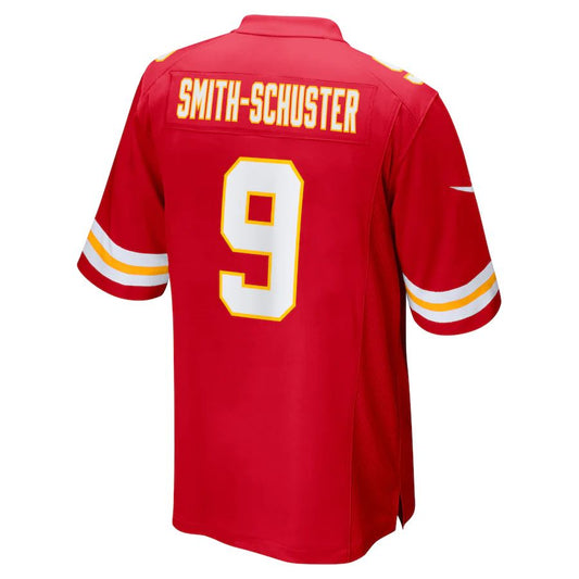 Kansas CityChiefs #9 JuJu Smith-Schuster Red Game Jersey Stitched American Football Jerseys