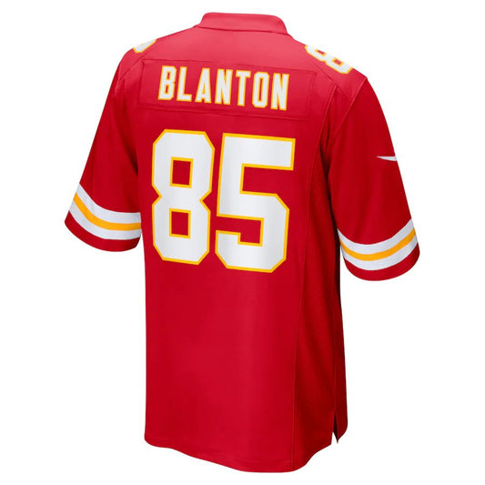 Kansas CityChiefs #85 Kendall Blanton Red Game Player Jersey Stitched American Football Jerseys