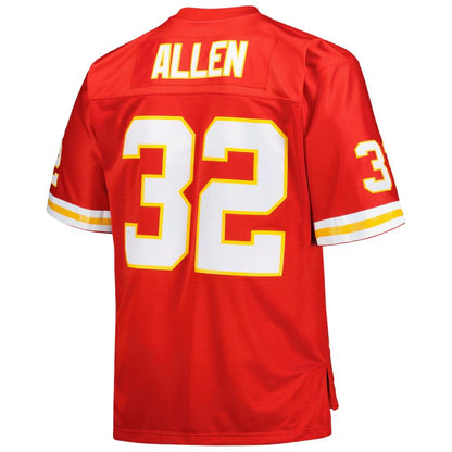 Kansas CityChiefs #32 Marcus Allen Mitchell & Ness Red Big & Tall 1994 Retired Player Replica Jersey Stitched American Football Jerseys