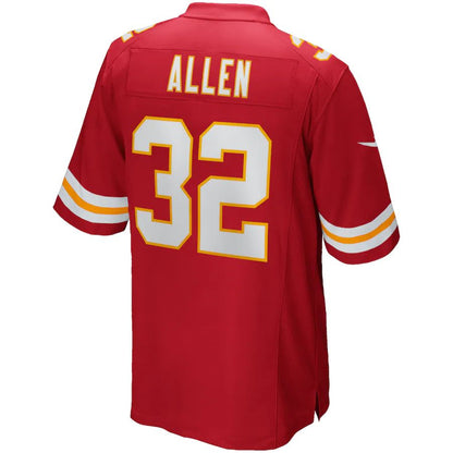 Kansas CityChiefs #32 Marcus Allen Red Game Retired Player Jersey Stitched American Football Jerseys