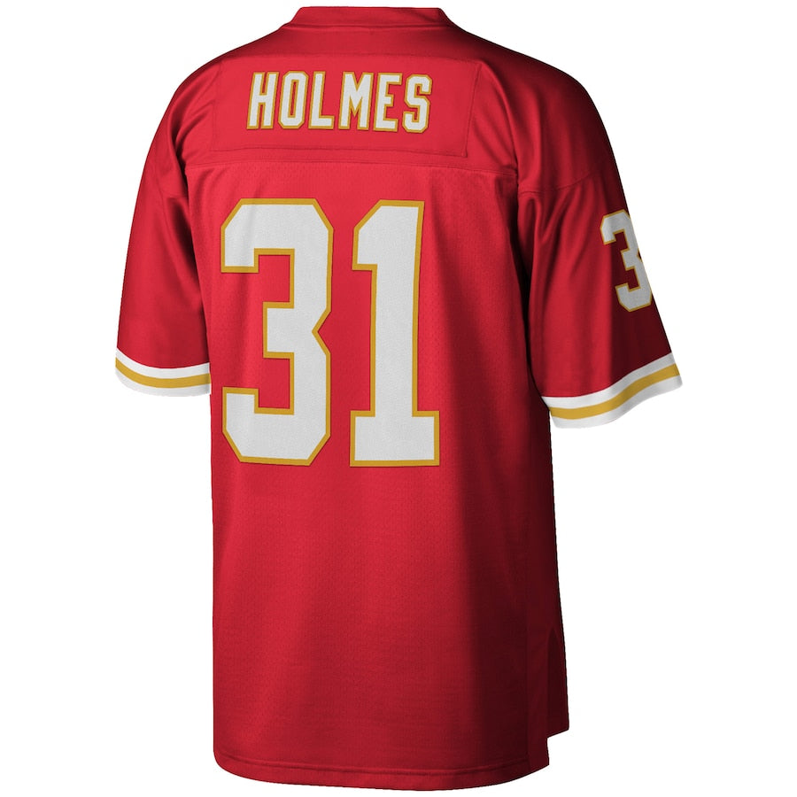 Kansas CityChiefs #31 Priest Holmes Mitchell & Ness Red 2002 Legacy Replica Jersey Stitched American Football Jerseys