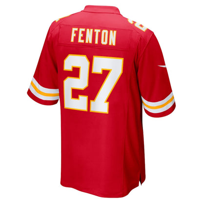 Kansas CityChiefs #27 Rashad Fenton Red Game Jersey Stitched American Football Jerseys