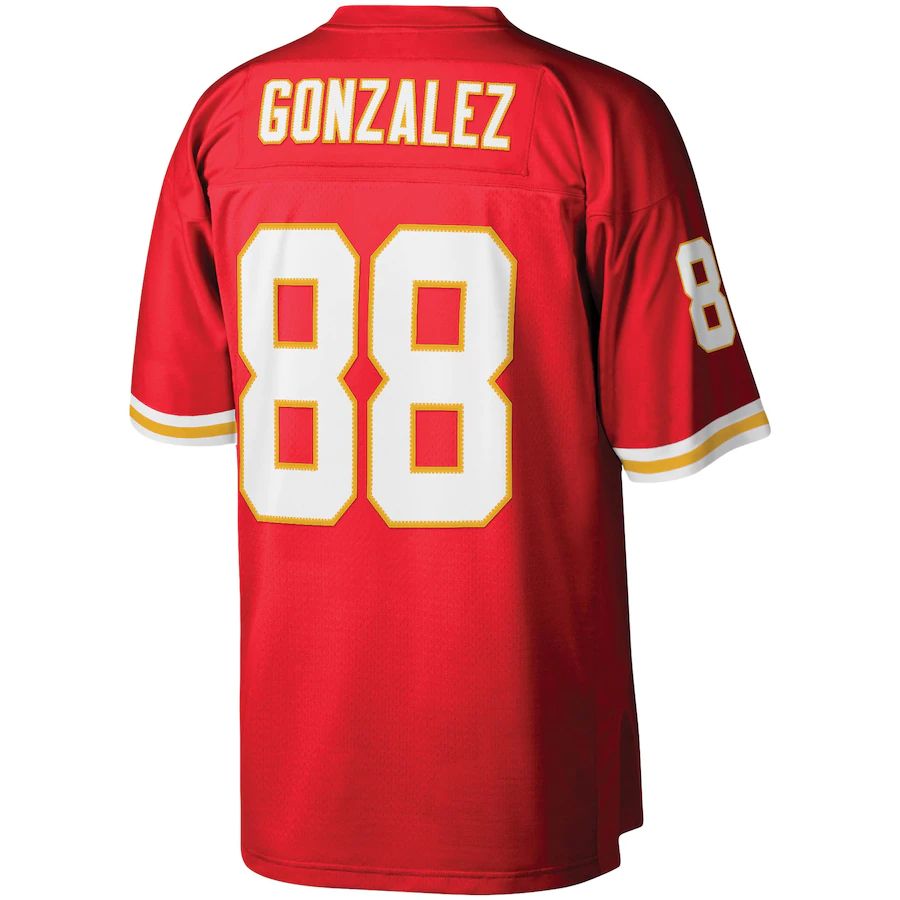 Kansas CityChiefs #88 Tony Gonzalez Mitchell & Ness Red 2004 Legacy Replica Jersey Stitched American Football Jerseys