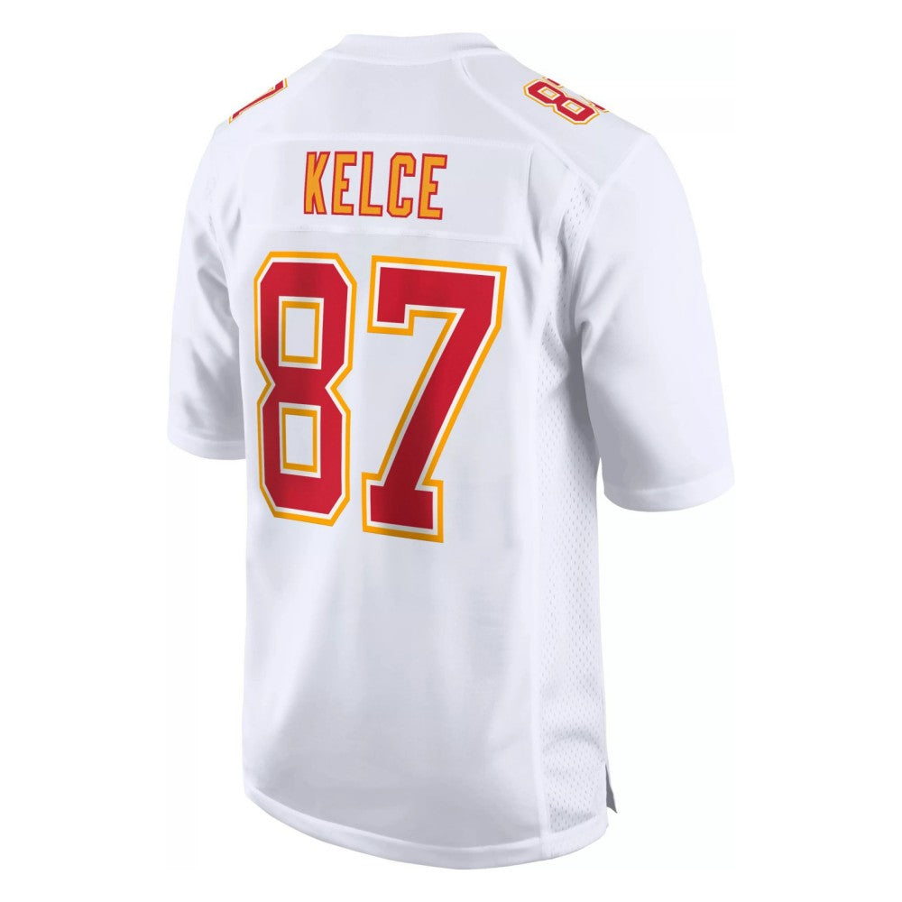 Kansas CityChiefs #87 Travis Kelce Fashion White Game Football Jerseys