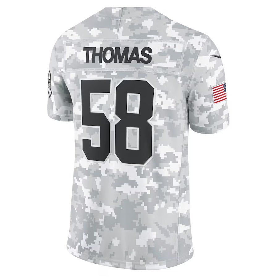 Kansas CityChiefs #58 Derrick Thomas Arctic Camo 2024 Salute to Service Limited Stitched American Football Jerseys