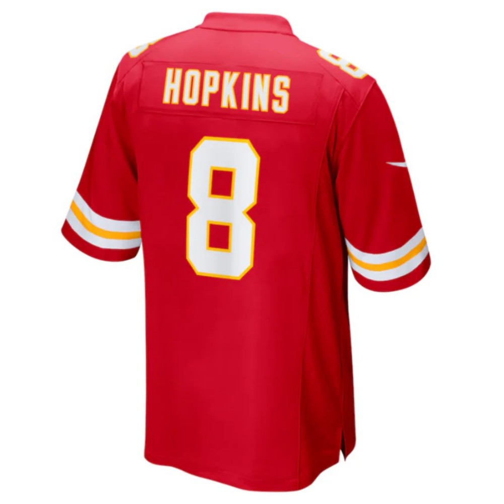 Kansas CityChiefs #8 DeAndre Hopkins Red Game Player Jersey Stitched American Football Jerseys