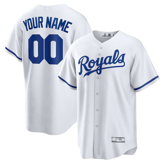 Baseball Jerseys Custom Kansas City Royals White Replica Custom Jersey