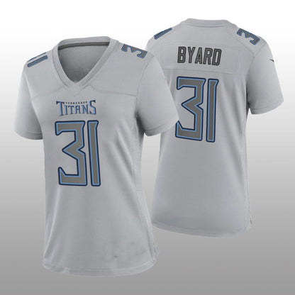 T.Titans #31 Kevin Byard Gray Atmosphere Game Jersey Stitched American Football Jerseys