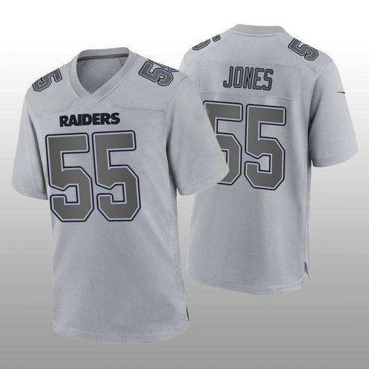 L.Raiders #55 Chandler Jones Gray Atmosphere Game Jersey Stitched American Football Jerseys