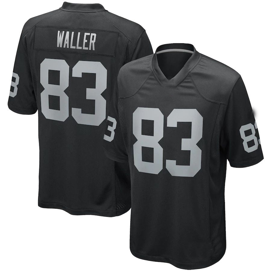 L.Raiders #83 Darren Waller Black Game Player Jersey Stitched American Football Jerseys