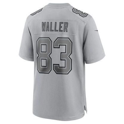 L.Raiders #83 Darren Waller Gray Atmosphere Fashion Game Jersey Stitched American Football Jerseys