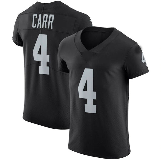 L.Raiders #4 Derek Carr Black Vapor Untouchable Elite Player Jersey Stitched American Football Jerseys