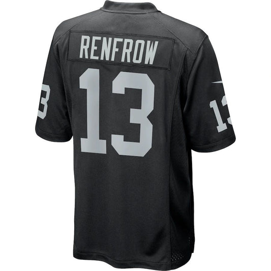 L.Raiders #13 Hunter Renfrow Black Game Player Jersey Stitched American Football Jerseys