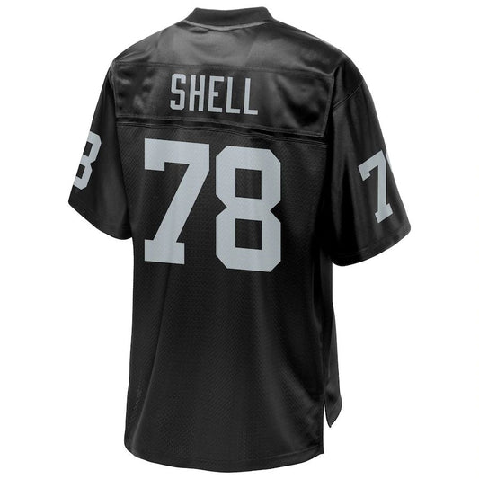 L.Raiders #78 Art Shell Pro Line Black Replica Retired Player Jersey Stitched American Football Jerseys