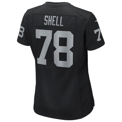 L.Raiders #78 Art Shell Black Game Retired Player Jersey Stitched American Football Jerseys