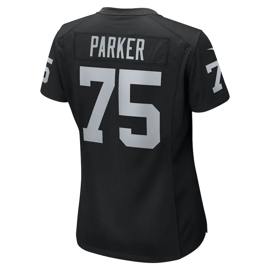 L.Raiders #75 Brandon Parker Black Game Jersey Stitched American Football Jerseys