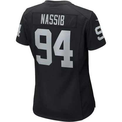 L.Raiders #94 Carl Nassib Black Player Game Jersey Stitched American Football Jerseys