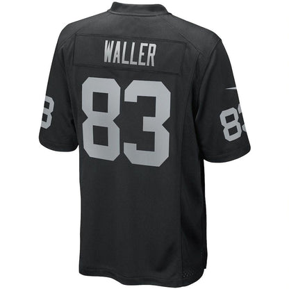 L.Raiders #83 Darren Waller Black Game Player Jersey Stitched American Football Jerseys