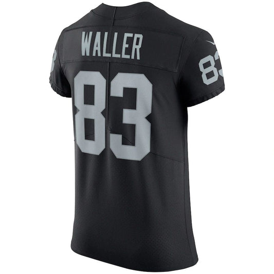 L.Raiders #83 Darren Waller Black Vapor Elite Jersey Stitched American Football Jerseys