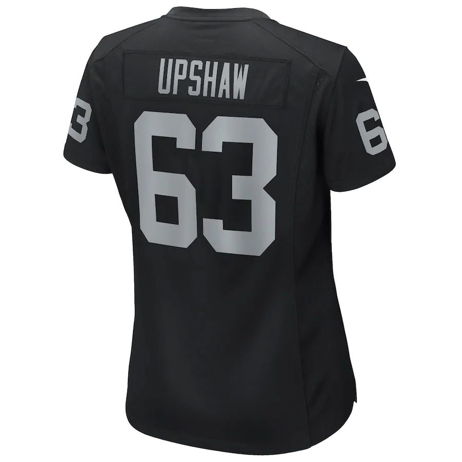 L.Raiders #63 Gene Upshaw Black Game Retired Player Jersey Stitched American Football Jerseys