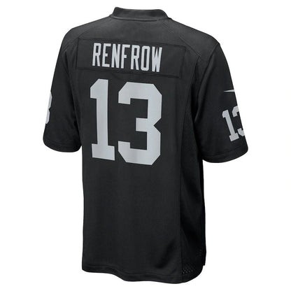 L.Raiders #13 Hunter Renfrow Black Player Jersey Stitched American Football Jerseys